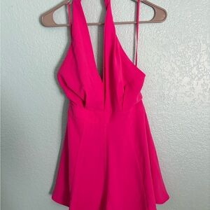 DO+BE Fuchsia Halter Romper